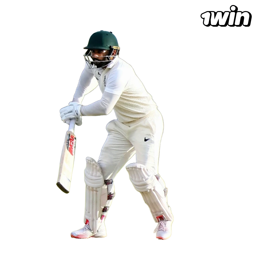 1win cricket betting banner for India showing 500% bonus up to ₹75,000, live and pre-match odds, IPL and international games